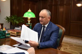 Igor Dodon a avut o întrevedere cu Victor Gaiciuc