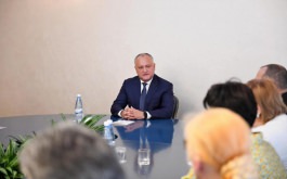 Igor Dodon a prezidat o ședință de lucru cu conducătorii comisiilor Consiliului Societății Civile