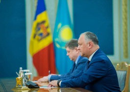 Președintele Republicii Moldova a avut o întrevedere cu Președintele Republicii Kazahstan