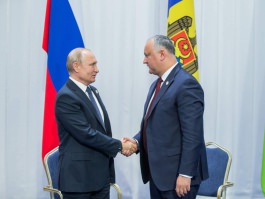 Igor Dodon a avut o întrevedere de lucru cu Vladimir Putin