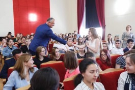 Igor Dodon a avut o întrevedere cu studenții de la Universitatea de Stat din Bașkortostan