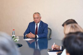 Igor Dodon a prezidat o ședință de lucru cu conducătorii comisiilor Consiliului Societății Civile