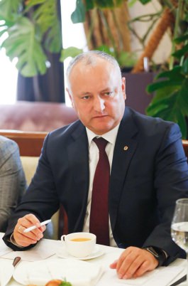 Președintele Igor Dodon a avut o întrevedere cu reprezentanții Asociației Investitorilor Străini din Moldova