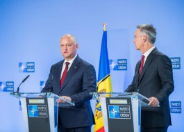 Președintele Igor Dodon a avut o întrevedere cu Secretarul General al NATO