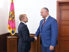 Igor Dodon a avut o întrevedere cu președintele Organizației Obștești pentru întreprinderile mici și mijlocii din Rusia