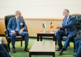 Președintele Igor Dodon a avut o întrevedere cu Președintele Bulgariei, Rumen Radev