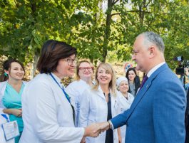 Igor Dodon a participat la inaugurarea Centrului Diagnostic de Rezonanță Magnetică Nucleară din Chișinău