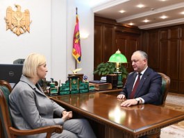 Igor Dodon a avut o întrevedere cu Irina Vlah