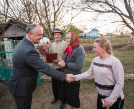 Igor Dodon a vizitat raionul Ocnița