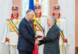 Președintele Republicii Moldova a conferit distincții de stat