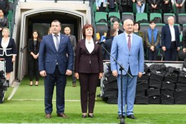 Igor Dodon a participat la ceremonia de deschidere a primei ediții a Cupei Președintelui la fotbal între copii