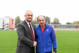 Președintele țării s-a întîlnit cu echipa națională de futsal