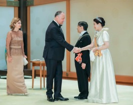 Președintele Republicii Moldova a participat la ceremonia de întronare a împăratului Japoniei