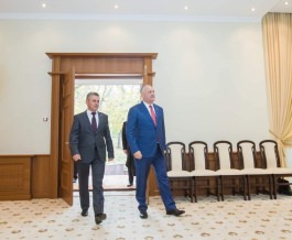 Igor Dodon a avut o întrevedere cu Vadim Krasnoselski