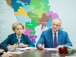 Igor Dodon a participat la ședința fracțiunii parlamentare a PSRM