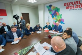 Igor Dodon a participat la ședința fracțiunii parlamentare a PSRM