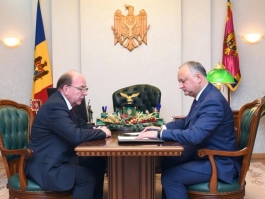 Președintele Republicii Moldova a avut o întrevedere cu Ambasadorul Federației Ruse