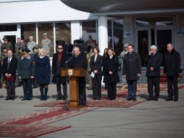 Nicolae Timofti a participat la ceremonia de detașare a contingentului Armatei Naționale în misiunea internațională de menținere a păcii din Kosovo