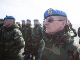 Nicolae Timofti a participat la ceremonia de detașare a contingentului Armatei Naționale în misiunea internațională de menținere a păcii din Kosovo