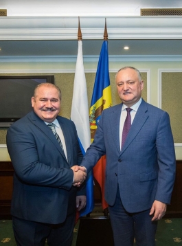 Igor Dodon a avut o întrevedere cu președinții diasporei moldovenești din circa 20 regiuni ale Rusiei