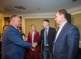 Igor Dodon a avut o întrevedere cu președinții diasporei moldovenești din circa 20 regiuni ale Rusiei