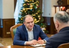 Igor Dodon a avut o întrevedere de lucru cu Ion Ceban