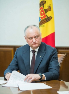 Igor Dodon a prezidat o ședință cu privire la marcarea aniversării a 75-a a Marii Victorii