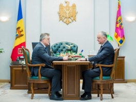 Igor Dodon a avut o întrevedere cu Ambasadorul desemnat al Republicii Moldova în Statul Qatar