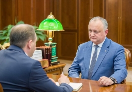 Igor Dodon a avut o întrevedere cu Ion Ceban