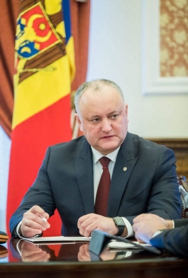 Igor Dodon a participat la şedinţa săptămînală cu conducerea ţării