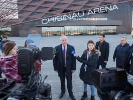 Igor Dodon a vizitat Complexul sportiv “Chișinău Arena”