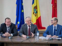 Igor Dodon întreprinde o vizită de lucru în raionul Hîncești