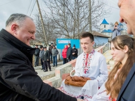 Igor Dodon a vizitat localitatea Nemțeni, Hînceşti