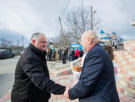 Igor Dodon a vizitat localitatea Nemțeni, Hînceşti