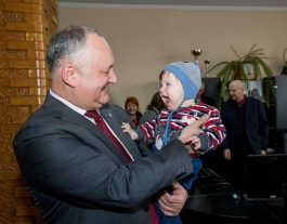 Igor Dodon a vizitat localitatea Nemțeni, Hînceşti