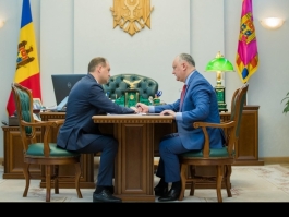 Igor Dodon a avut o întrevedere de lucru cu Ion Ceban