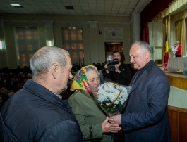 Igor Dodon a avut o întrevedere cu locuitorii raionului Rîșcani