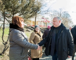 Igor Dodon a avut o întrevedere cu locuitorii raionului Rîșcani