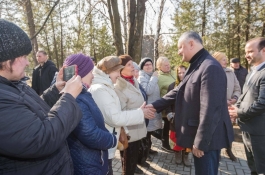 Глава государства посетил город Костешть Рышканского района