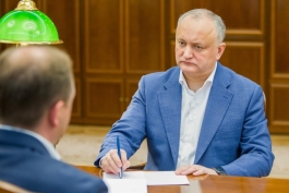 Igor Dodon a avut o întrevedere de lucru cu Ion Ceban