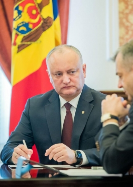 Igor Dodon a participat la ședința săptămînală cu Zinaida Greceanîi și Ion Chicu