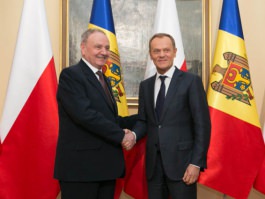 President Nicolae Timofti meets Polish premier