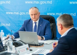 Igor Dodon a prezidat ședința ordinară a Centrului unic de comandă pentru gestionarea crizei coronavirus