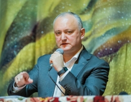 Igor Dodon a participat la ședința zonală cu conducătorii Comisiilor Situații Excepționale din cîteva raioane