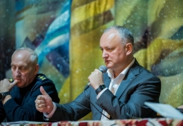 Igor Dodon a participat la ședința zonală cu conducătorii Comisiilor Situații Excepționale din cîteva raioane