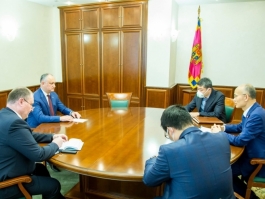 Președintele Republicii Moldova a avut o întrevedere cu Ambasadorul Republicii Populare Chineze