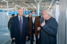 Președintele țării a inspectat lucrările de amenajare a unui Centru de triere la „Moldexpo”