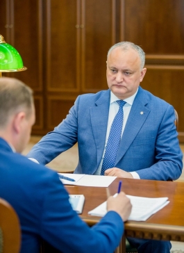 Igor Dodon a avut o întrevedere de lucru cu Ion Ceban