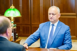 Igor Dodon a avut o întrevedere de lucru cu Oleg Vasnețov