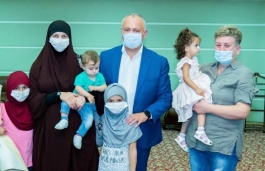 Due to efforts of President of the Republic of Moldova, another family from Syria repatriated